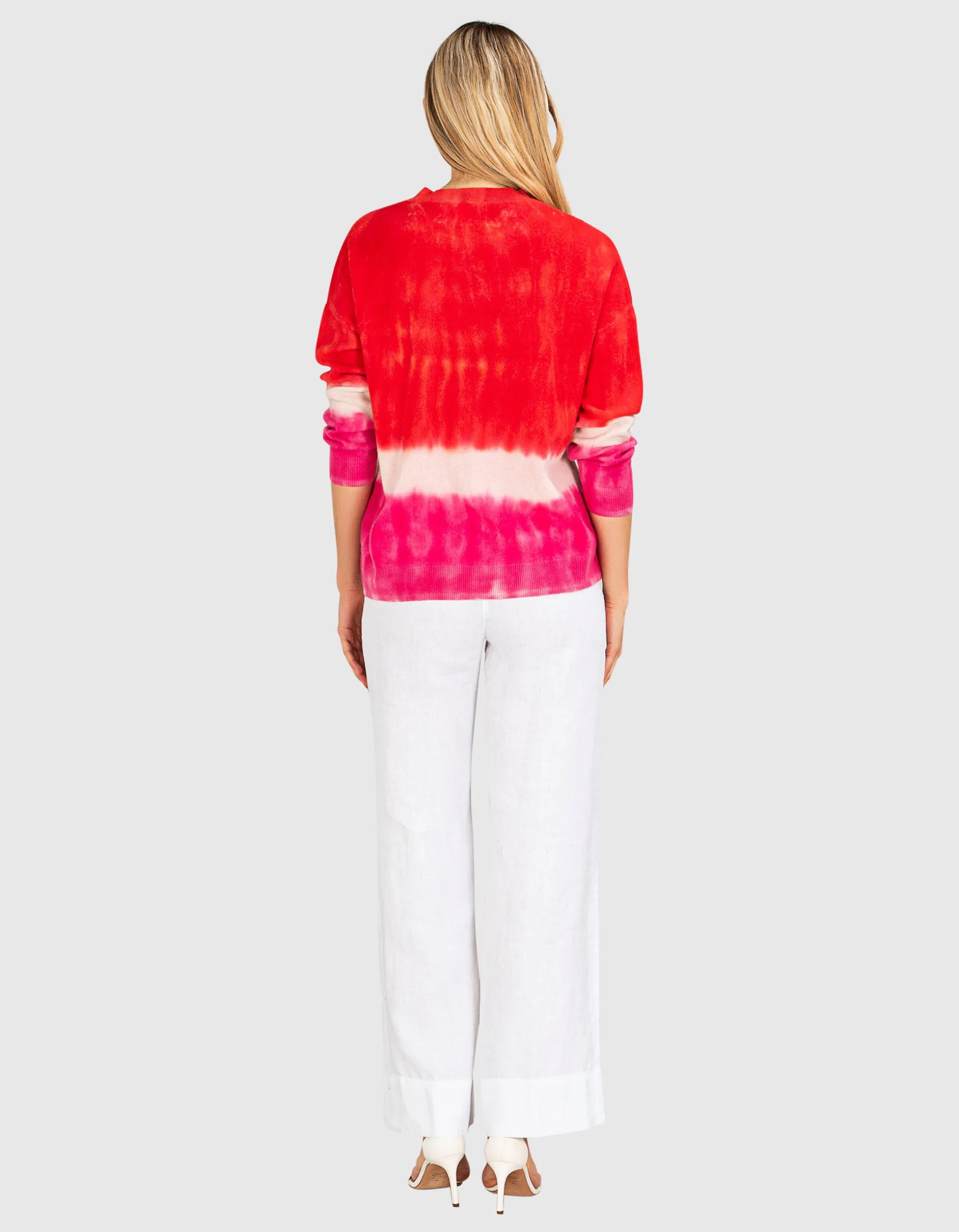 Oversize Batik-Kaschmir-Pullover