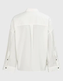 Oversize Bluse mit Brusttasche