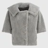 Oversize Cropped Teddyfell-Cape
