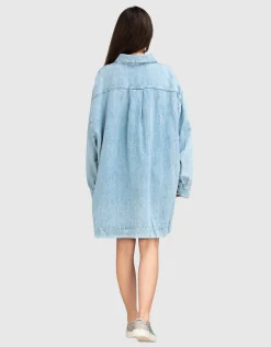 Oversize Denim-Hemdkleid Kansas