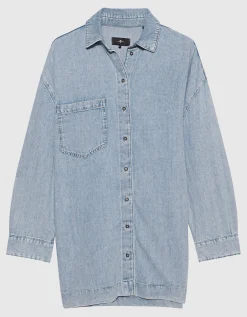 Oversize Denim-Hemdkleid Kansas