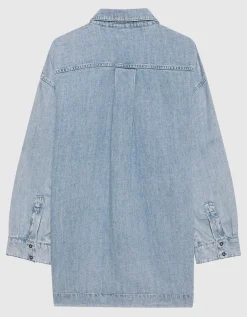 Oversize Denim-Hemdkleid Kansas