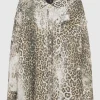 Oversize Destroyed-Hemd im Leo-Design