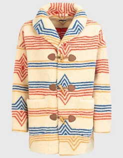 Oversize Duffle-Coat aus Fleece