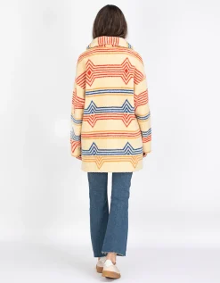 Oversize Duffle-Coat aus Fleece