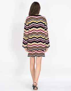 Oversize Feinstrickpullover mit Fuzzy-Details