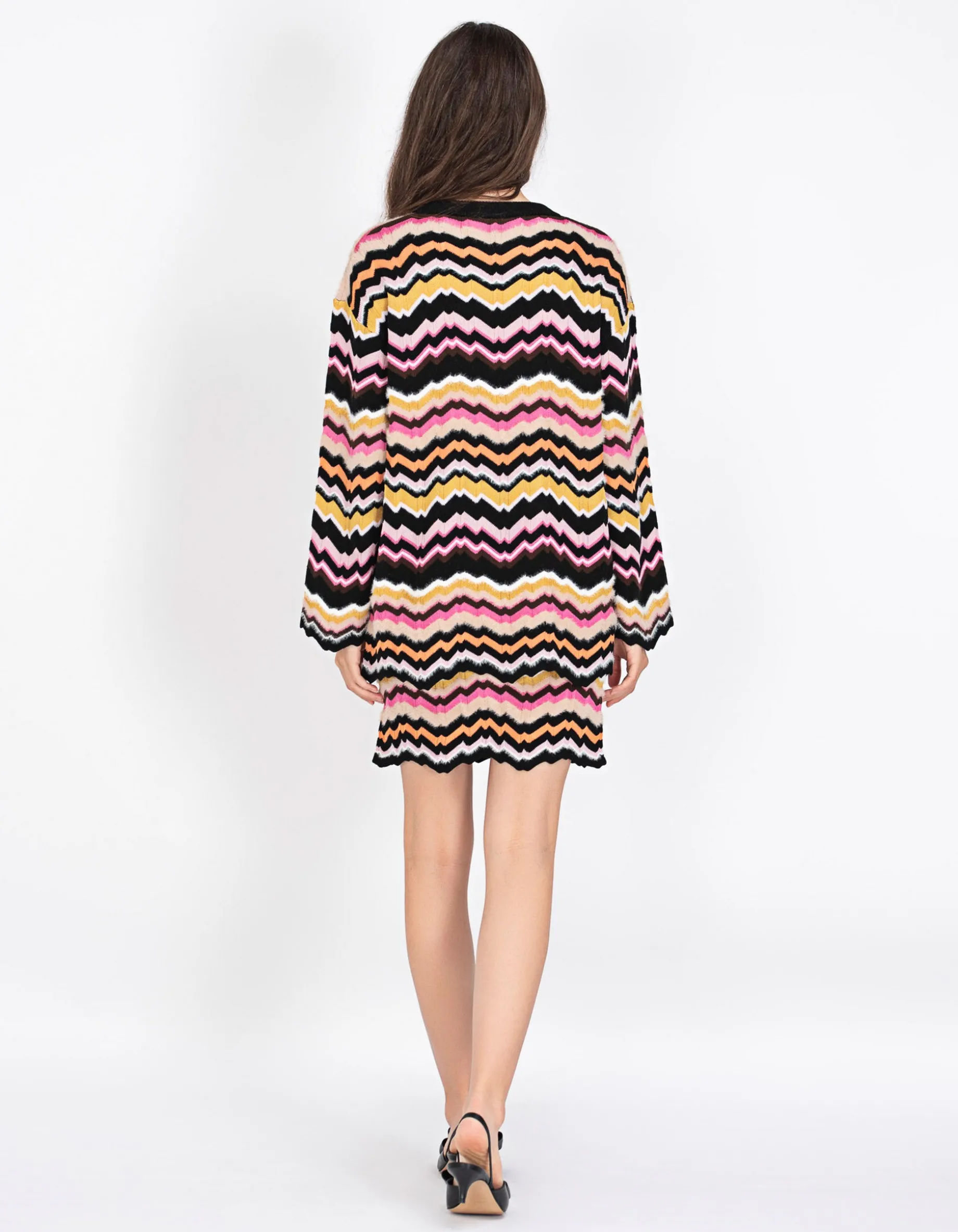Oversize Feinstrickpullover mit Fuzzy-Details