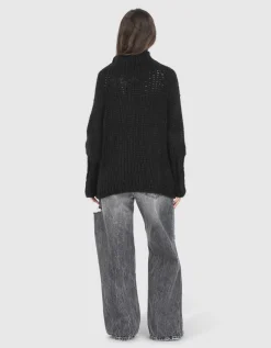 Oversize Grobstrick-Kaschmirpullover