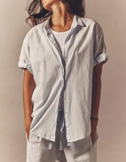 Oversize Kurzarm-Bluse Channing