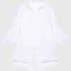 Oversize Leinen-Bluse