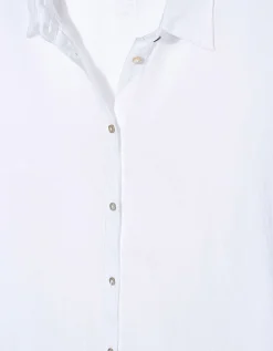 Oversize Leinen-Bluse