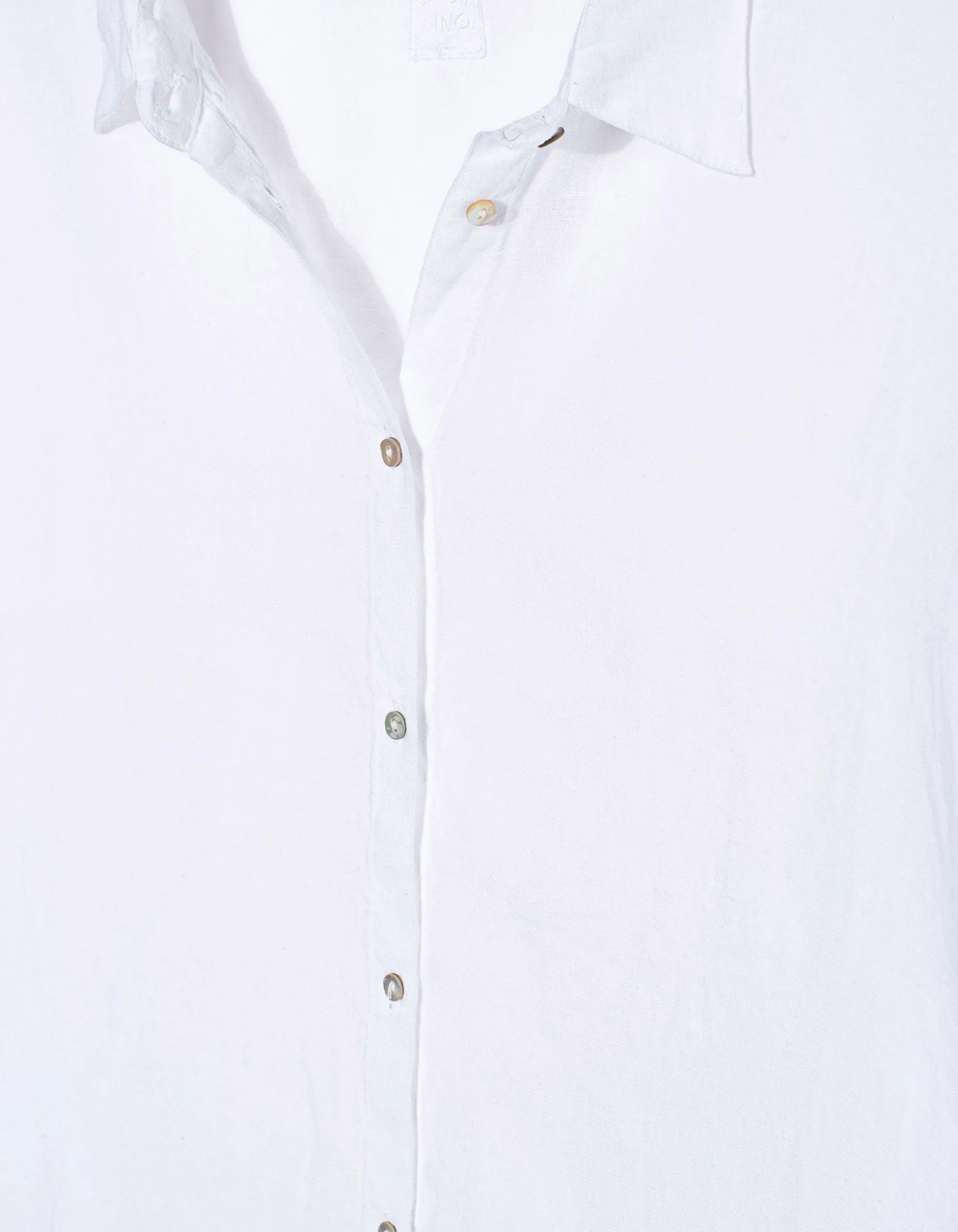 Oversize Leinen-Bluse