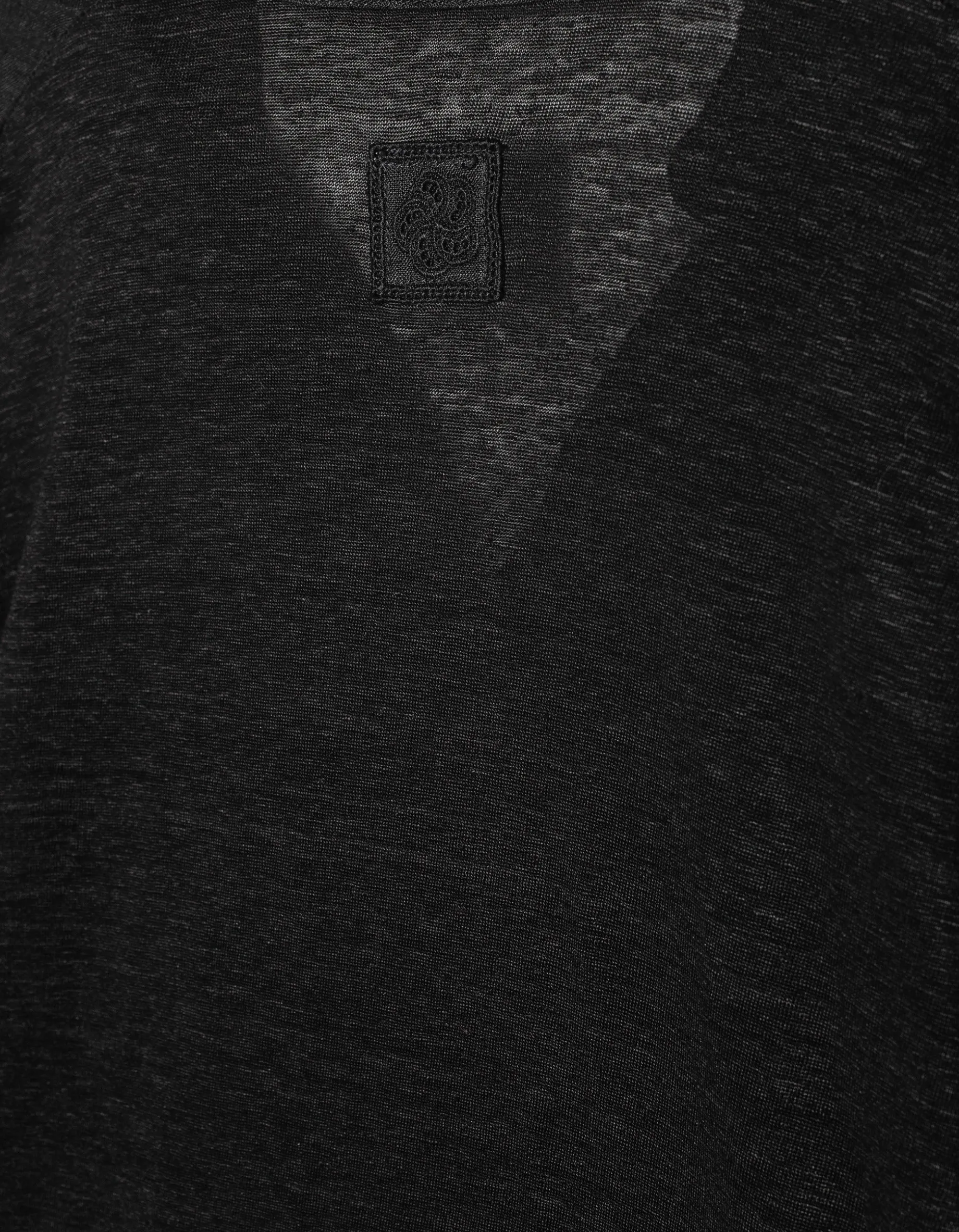 Oversize Leinen-Kurzarm-Bluse