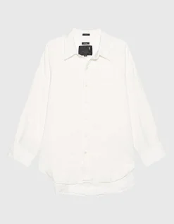 Oversize Leinen-Mix Hemd