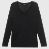 Oversize Longsleeve mit Seidenanteil
