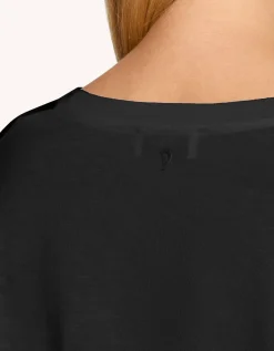 Oversize Longsleeve mit Seidenanteil