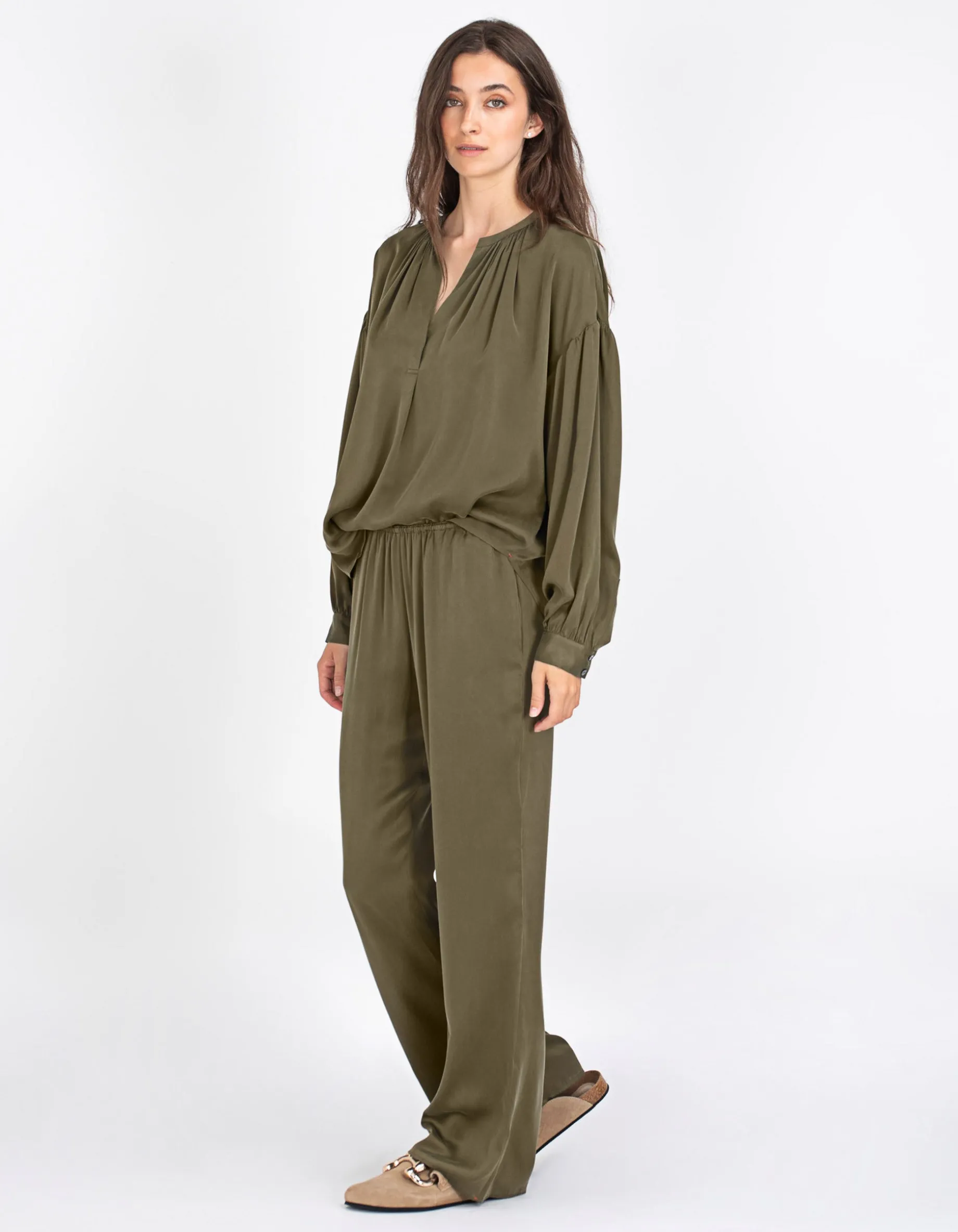 Oversize Seiden-Bluse Mayson
