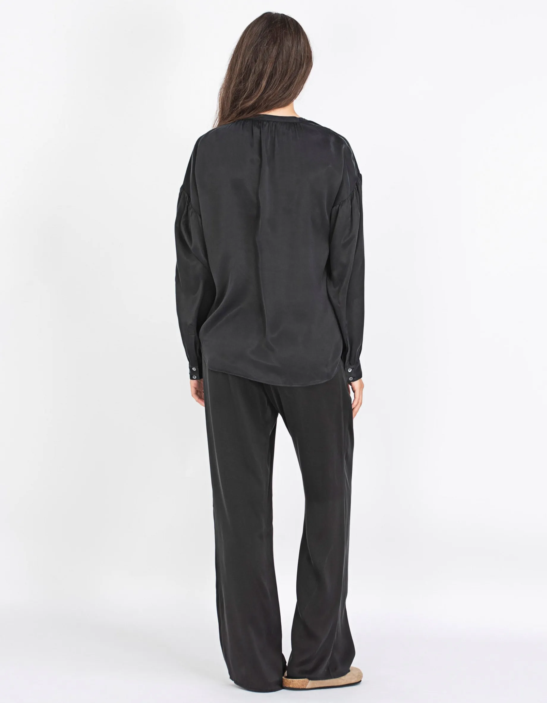 Oversize Seiden-Bluse Mayson