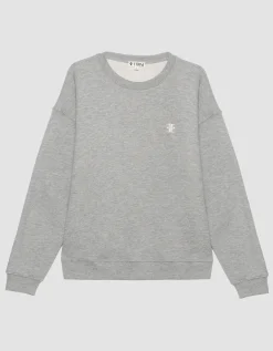 Oversize Sweatshirt mit Labelstickerei