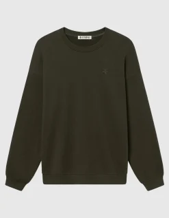 Oversize Sweatshirt mit Labelstickerei