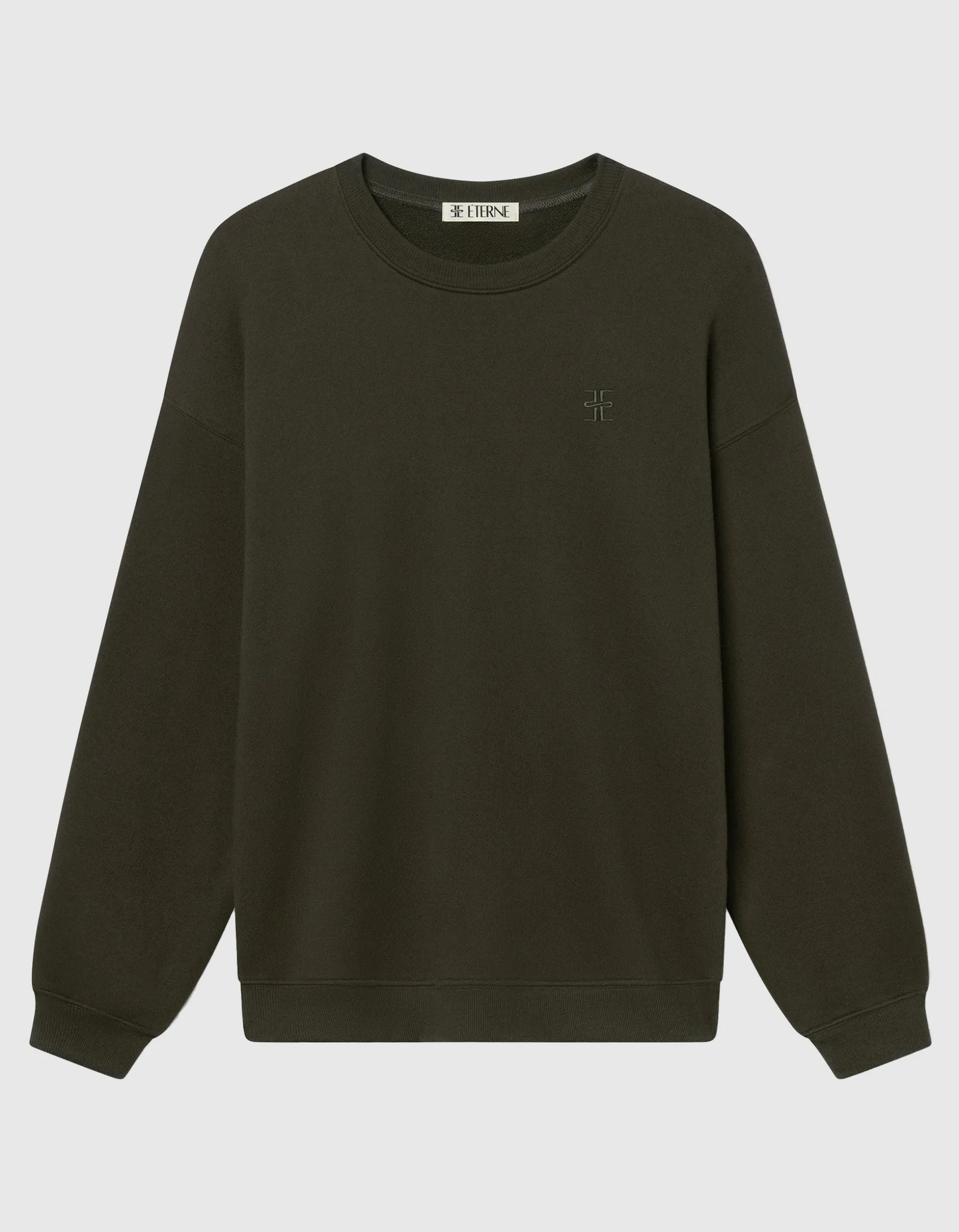 Oversize Sweatshirt mit Labelstickerei