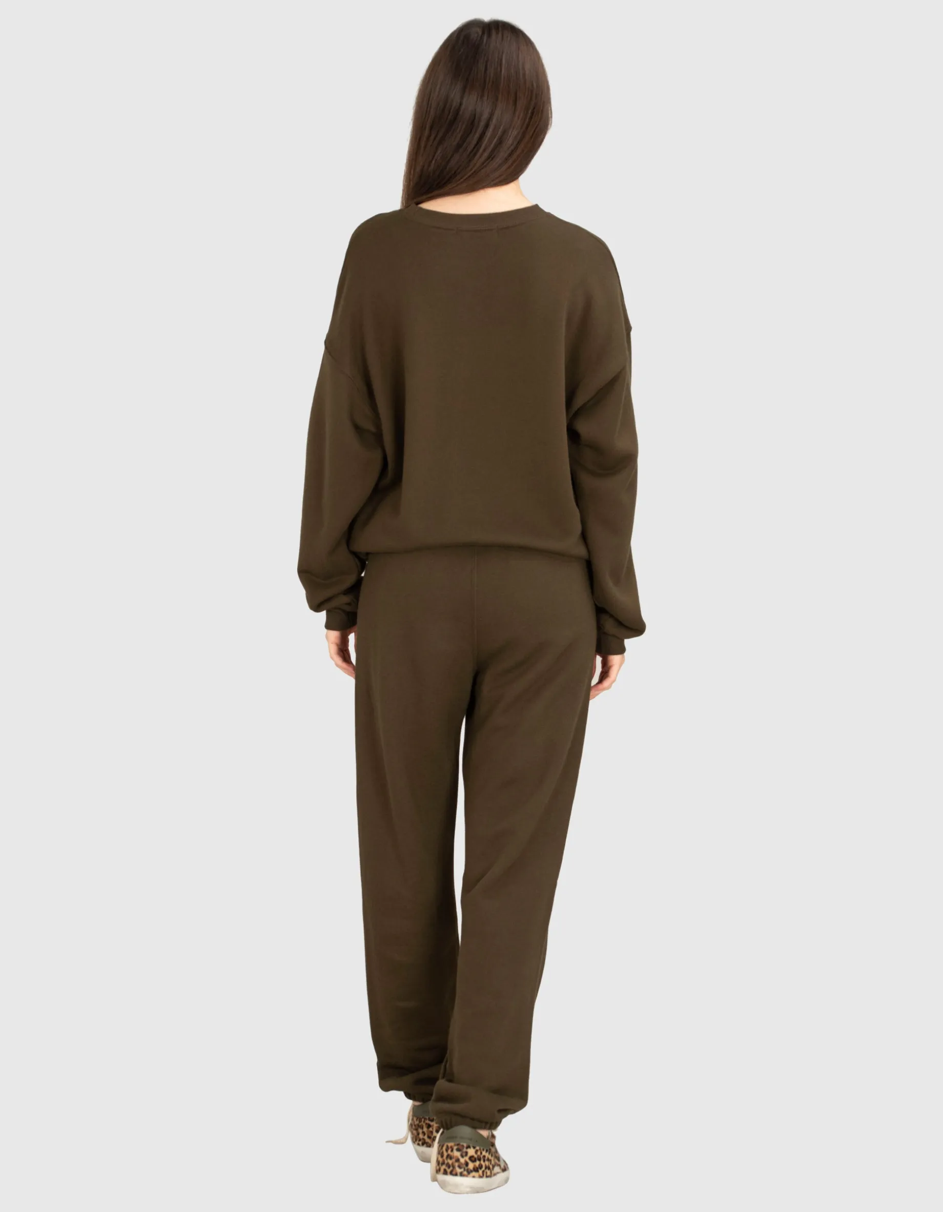 Oversize Sweatshirt mit Labelstickerei