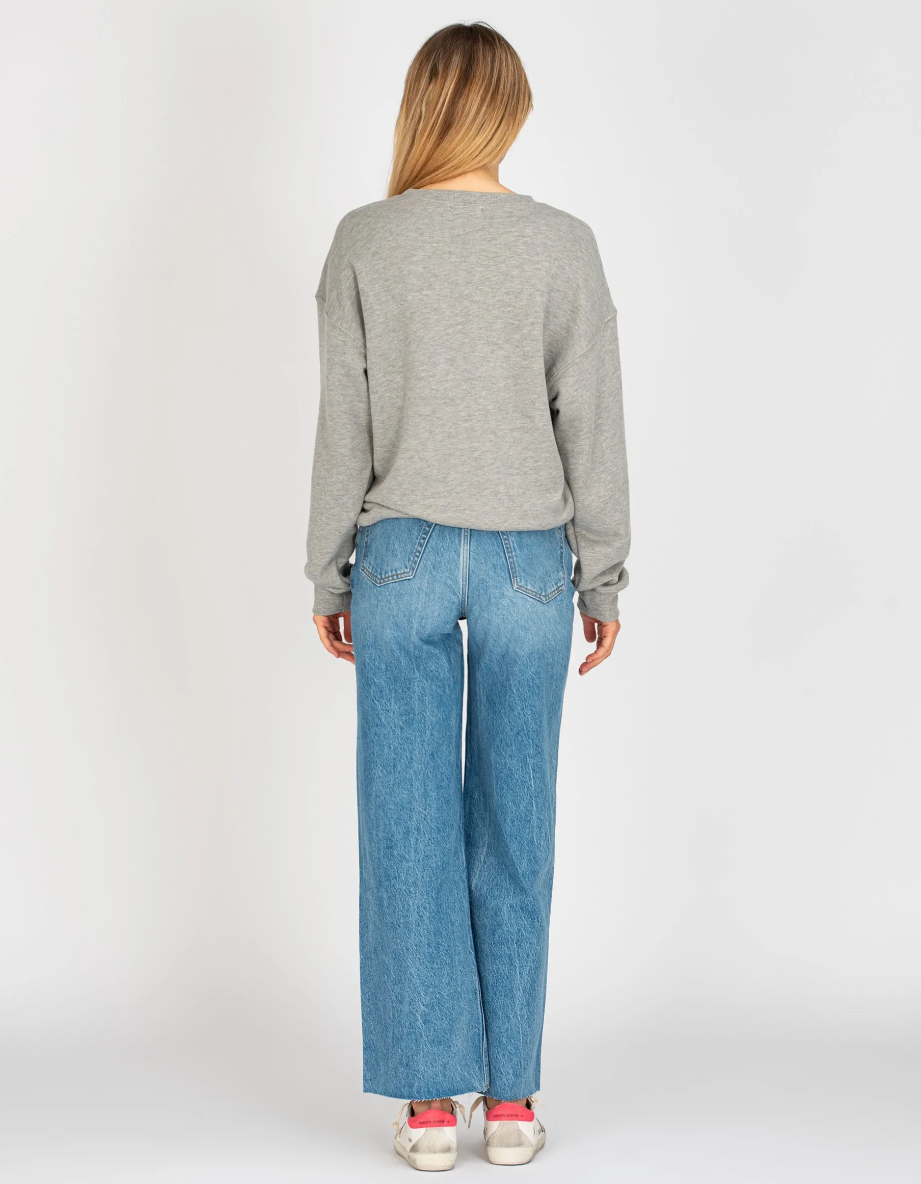 Oversize Sweatshirt mit Labelstickerei