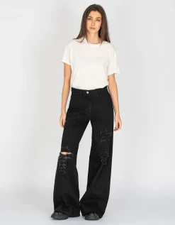 Oversize T-Shirt Chloe Boyfriend mit offener Ausschnittkante