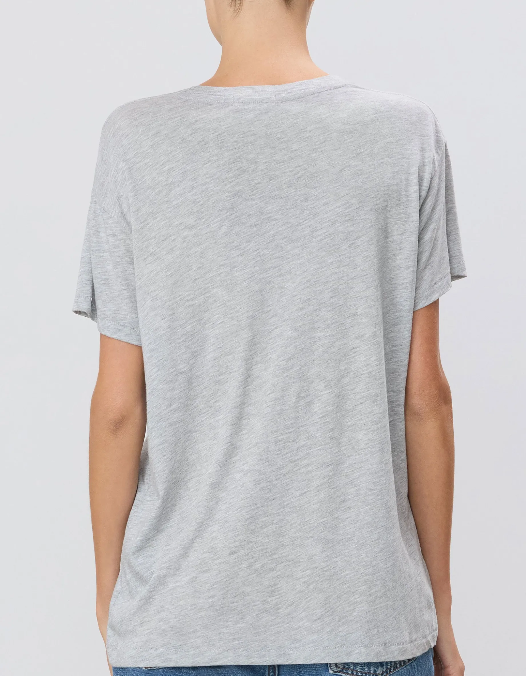 Oversize T-Shirt Chloe Boyfriend mit offener Ausschnittkante