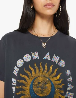 Oversize T-Shirt The Rowdy mit Strasssteinen