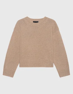 Oversize Woll-Pullover Haisley mit Rundhalsausschnitt