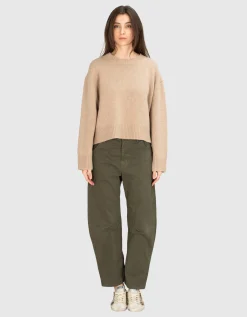 Oversize Woll-Pullover Haisley mit Rundhalsausschnitt
