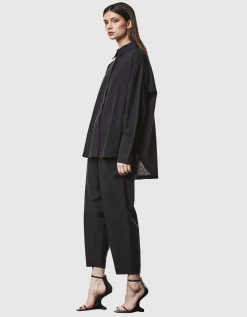 Oversized Leinen-Mix Hemd