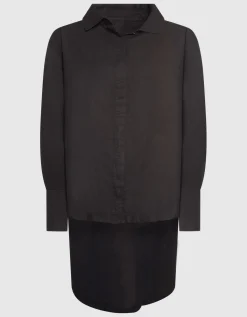 Oversized Leinen-Mix Hemd