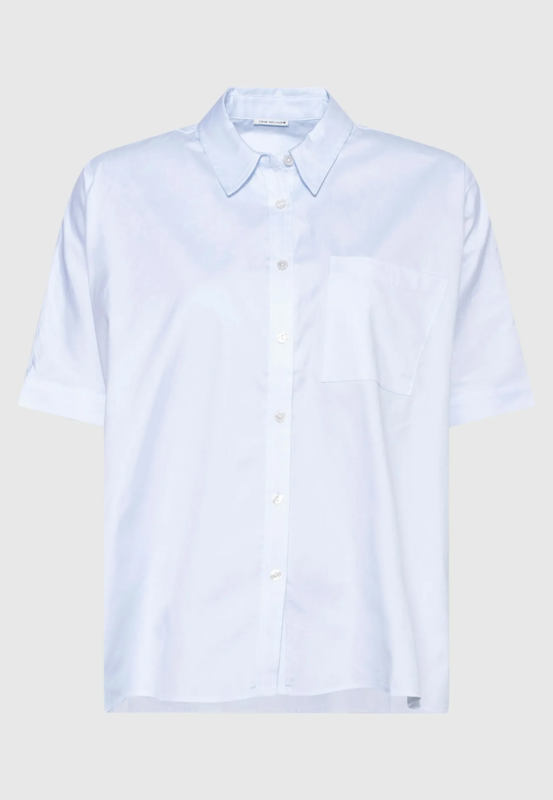 Oversize-Kurzarm-Bluse