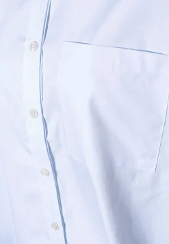 Oversize-Kurzarm-Bluse