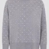 Oversize-Woll-Pullover mit Schmucksteinen