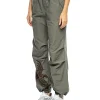 Parachute-Hose mit dekorativer Stickerei