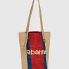 Raffia Tote Bag mit Logo