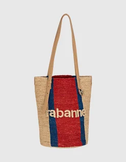 Raffia Tote Bag mit Logo