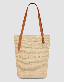 Raffia Tote Bag mit Logo