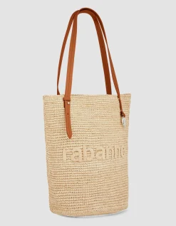 Raffia Tote Bag mit Logo