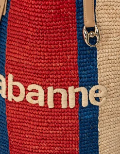 Raffia Tote Bag mit Logo
