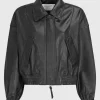 Schaf-Leder Bomberjacke