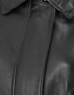 Schaf-Leder Bomberjacke