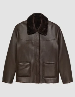 Schafleder-Shearling Wendejacke