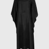 Seiden Kaftankleid mit Bindegürtel