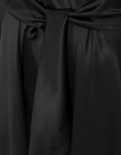Seiden Kaftankleid mit Bindegürtel