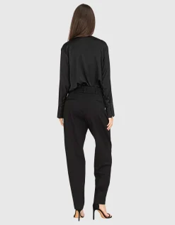 Seiden-Bluse Kihara mit V-Ausschnitt
