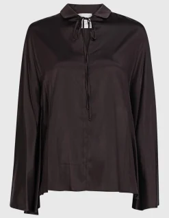 Seiden-Bluse mit Bindedetail